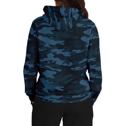 Blue Camo Hoodie | Classic Military Design