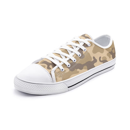 Camo Shoes | Low Top Canvas | Khaki Camouflage