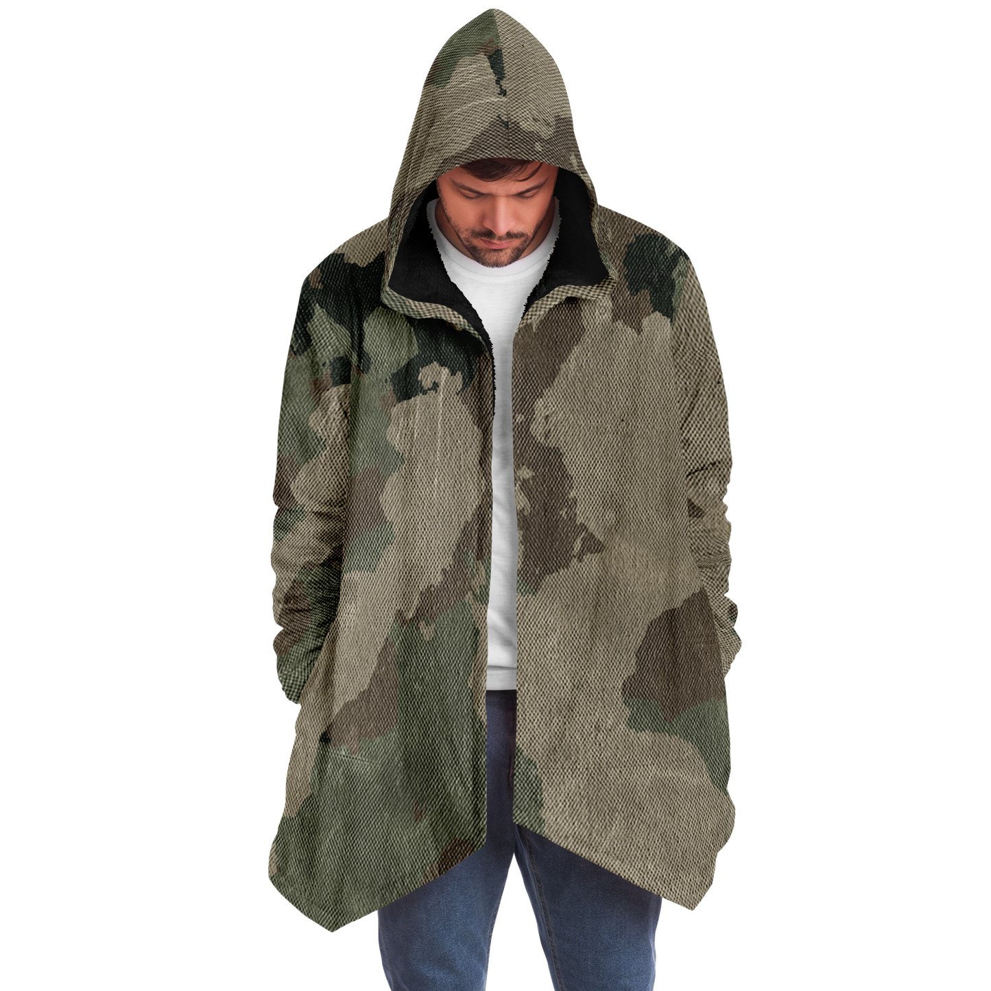 Camo Cloak | Dirty Brown Camouflage | Microfleece