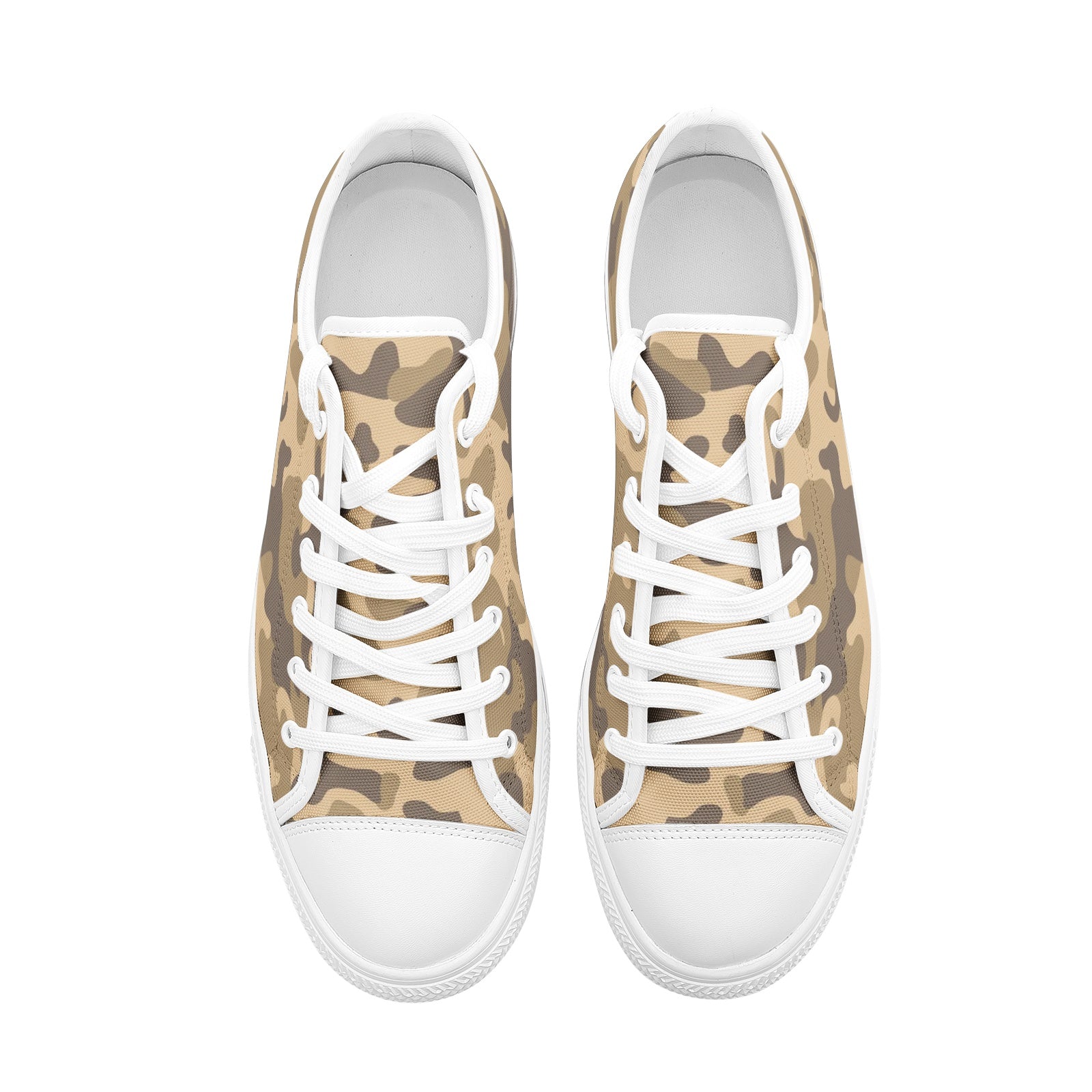 Camo Shoes | Low Top Canvas | Khaki Camouflage