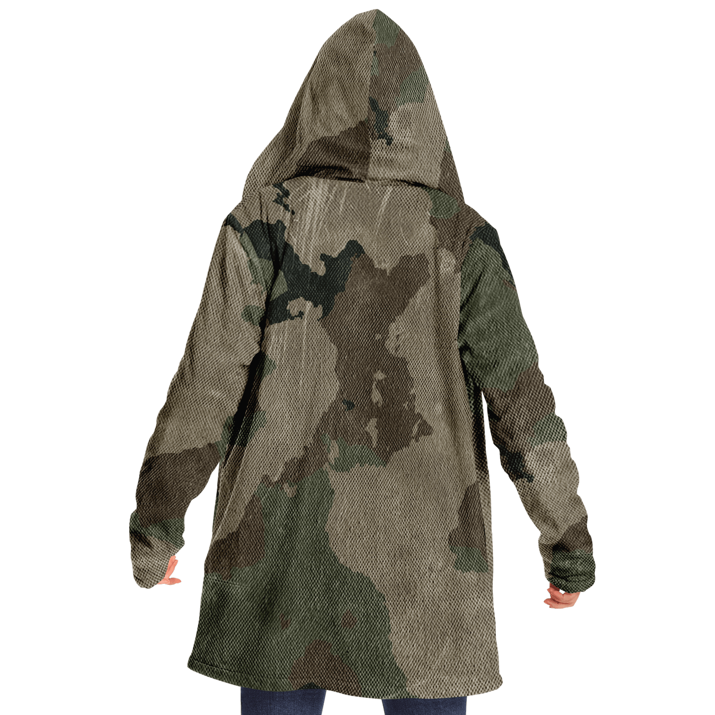 Camo Cloak | Dirty Brown Camouflage | Microfleece