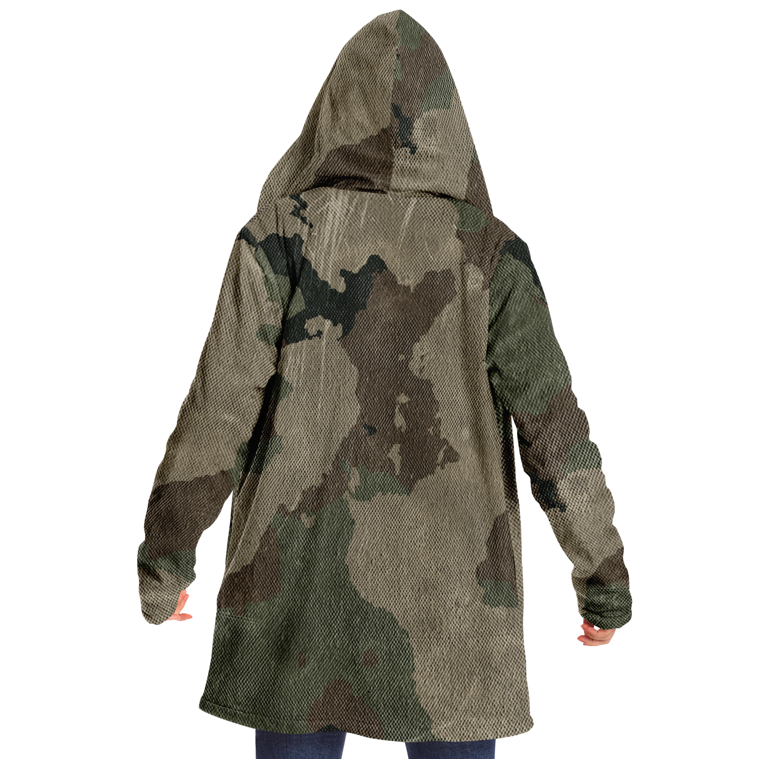 Camo Cloak | Dirty Brown Camouflage | Microfleece