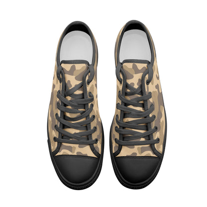 Camo Shoes | Low Top Canvas | Khaki Camouflage