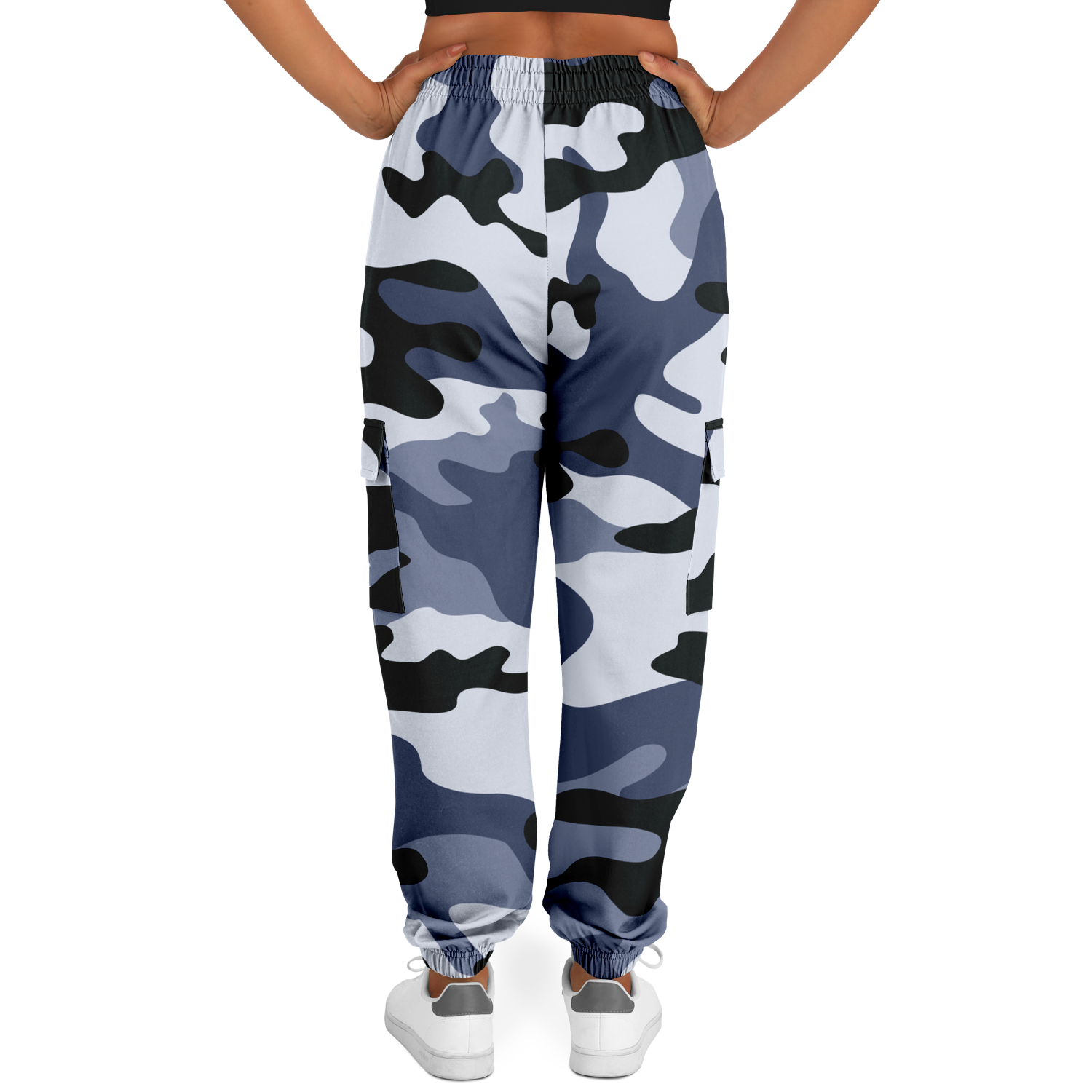 Camo Cargo Pants | Unisex | Light Blue Camouflage