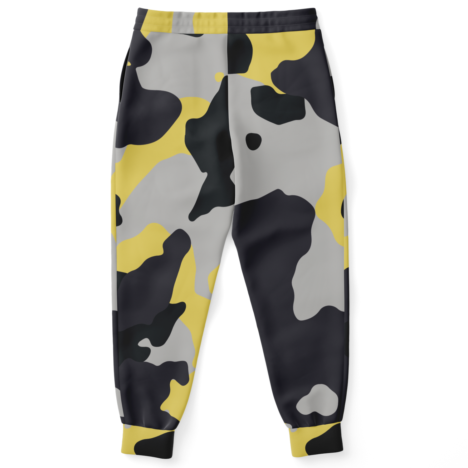 Camo Joggers | Unisex | Yellow, Black & Silver Camouflage