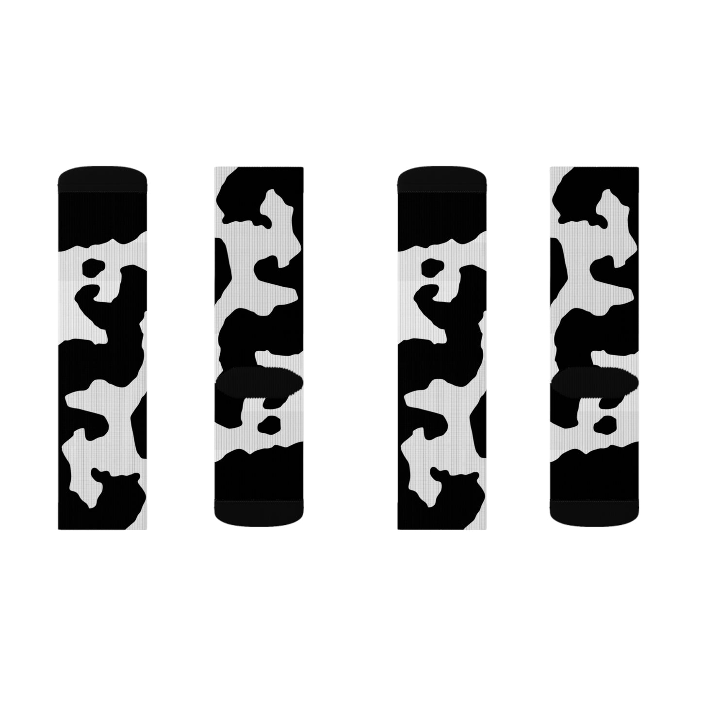 Camo Socks | Black & White Camouflage