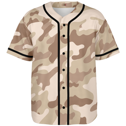 Camo Baseball Jersey | Brown Desert Camouflage