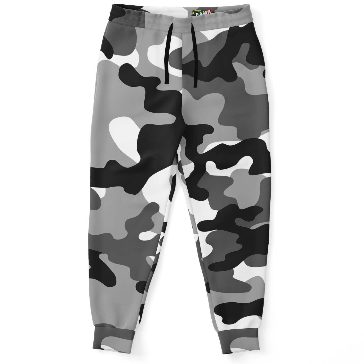 Camo joggers black and white online