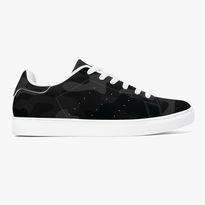 Camo Sneakers | Classic Low-Top Leather | Black