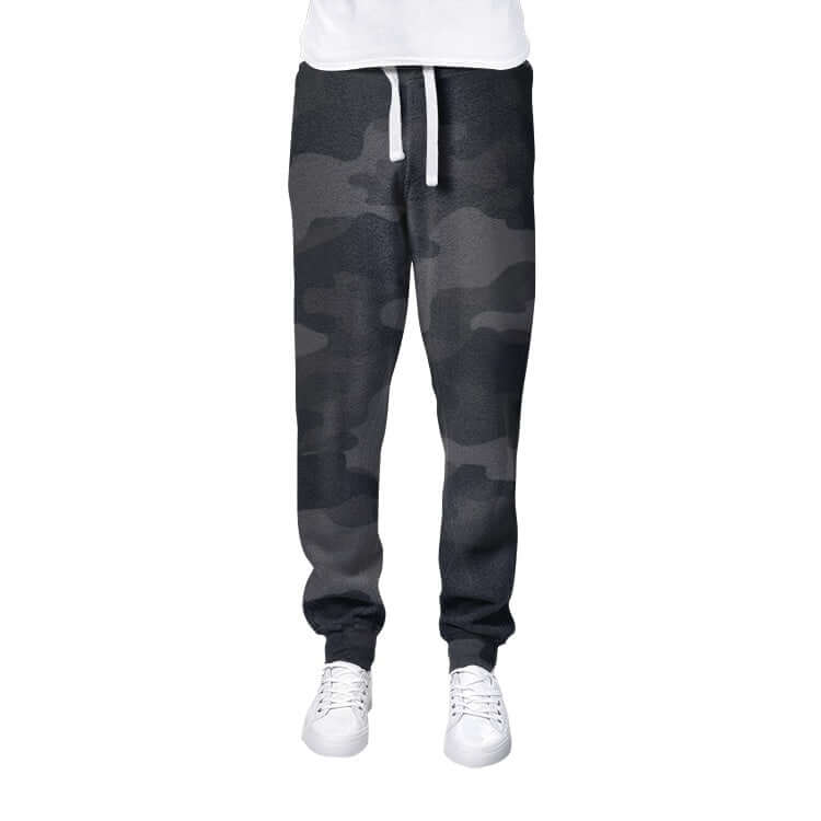 Men's Camo Track Pants | Black Camouflage