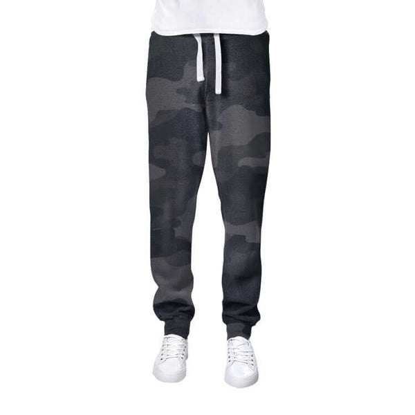Men s Camo Track Pants Black Camouflage