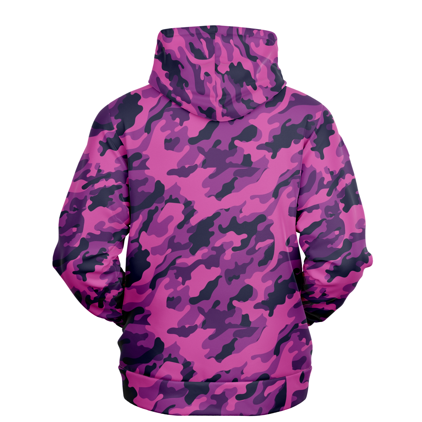 Pink Camo Hoodie | Blue & Magenta Mixed Camouflage