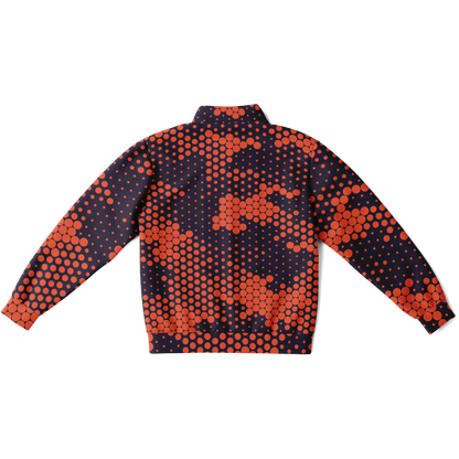 Camo Track Jacket | Orange & Blue Digital Camouflage