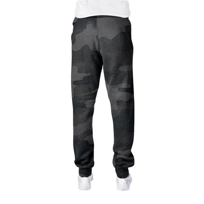 Men's Camo Track Pants | Black Camouflage