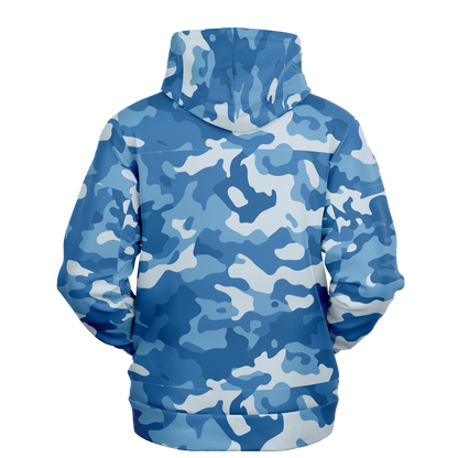 Military Blue Camo Hoodie | Modern Army-Inspired Pattern