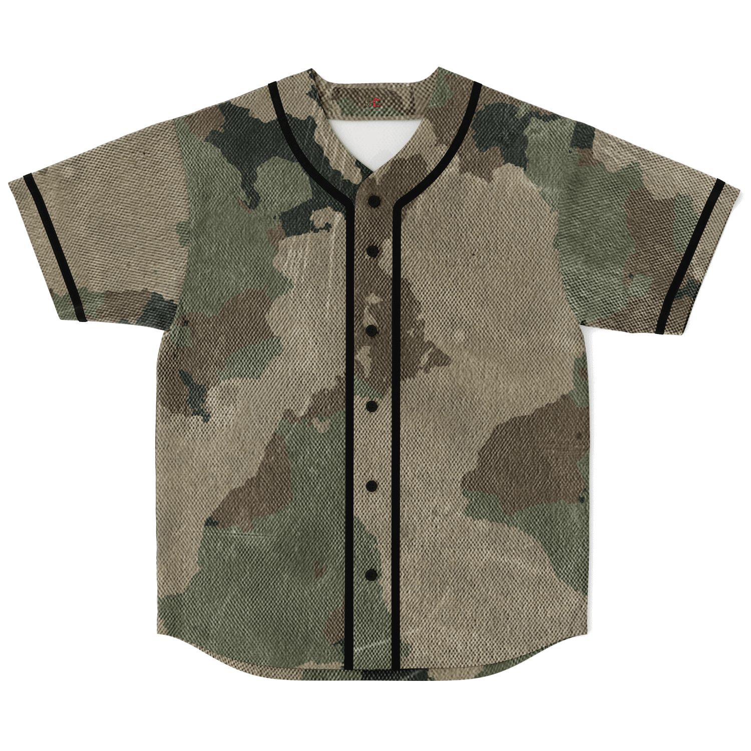 Camo Baseball Jersey | Dirty Old Brown Camouflage