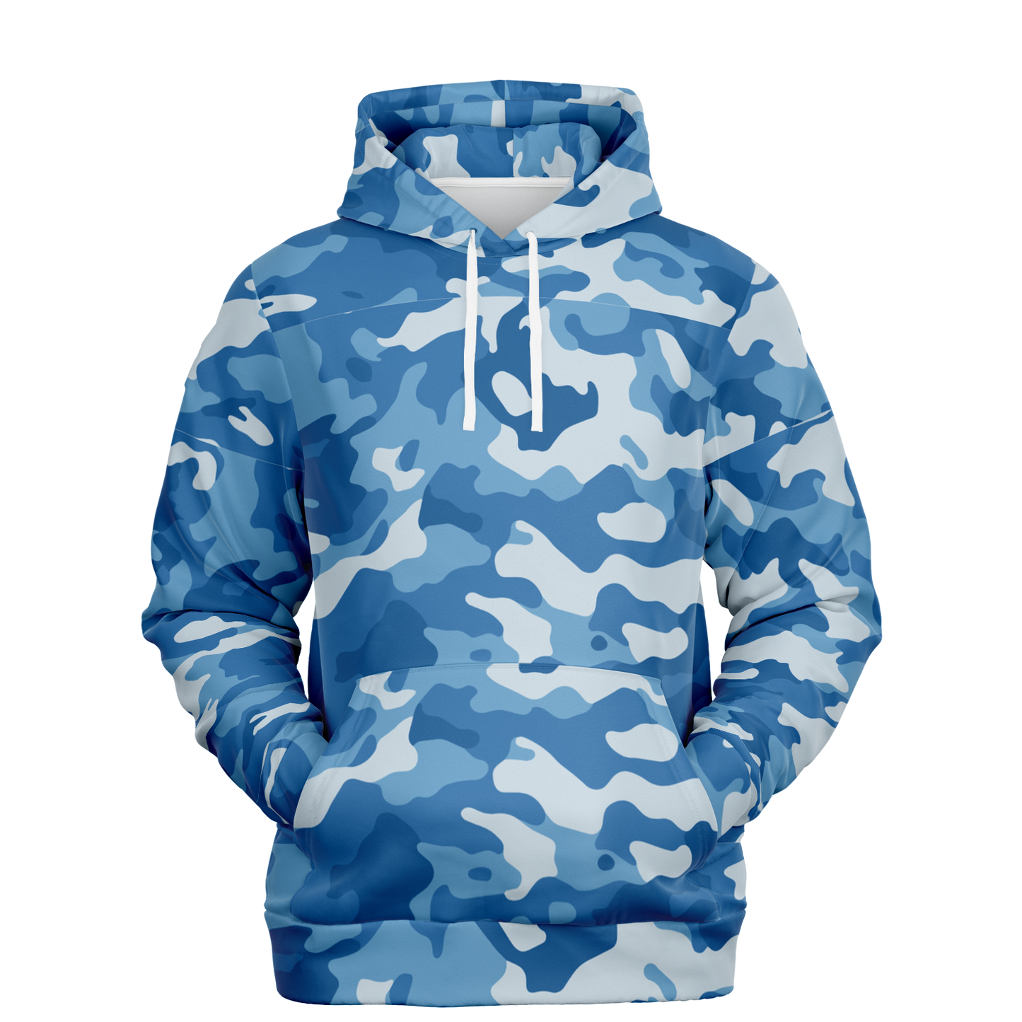 Military Blue Camo Hoodie | Modern Army-Inspired Pattern