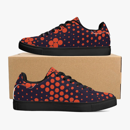 Camo Sneakers | Classic Low-Top | Orange & Blue Digital