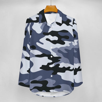 Women's Button-Up Camo Shirt | Light Blue