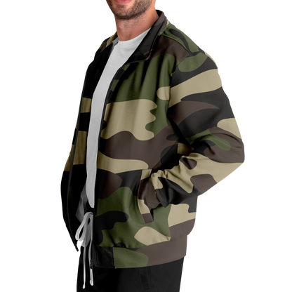 Camo Track Jacket | Classic Green Camouflage