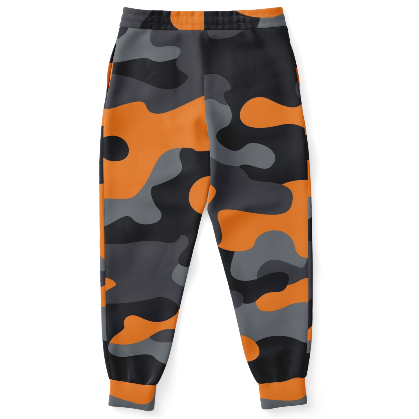 Camo Sweatpants | Unisex | Orange, Gray & Black Camouflage