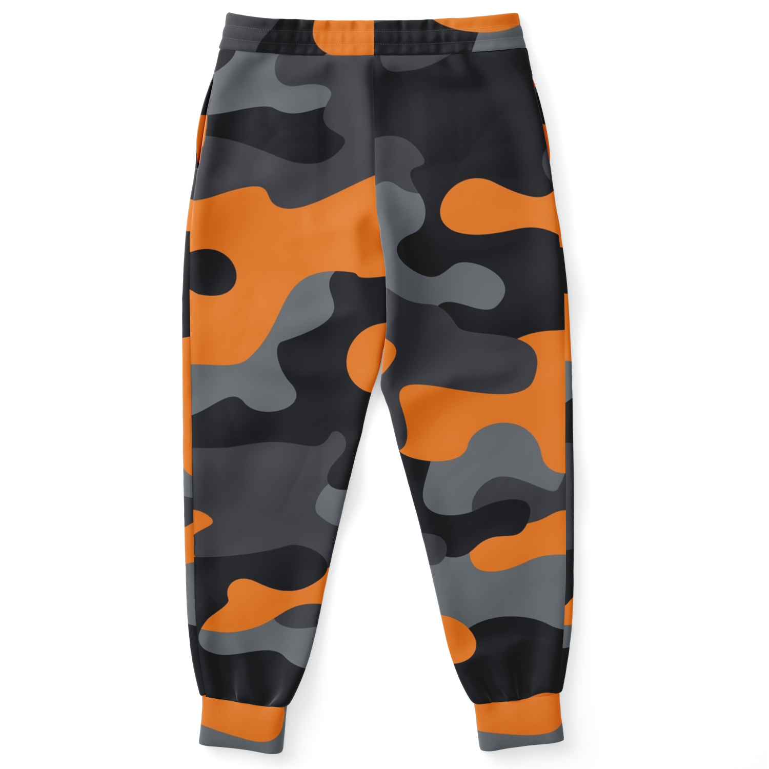 Camo Sweatpants | Unisex | Orange, Gray & Black Camouflage