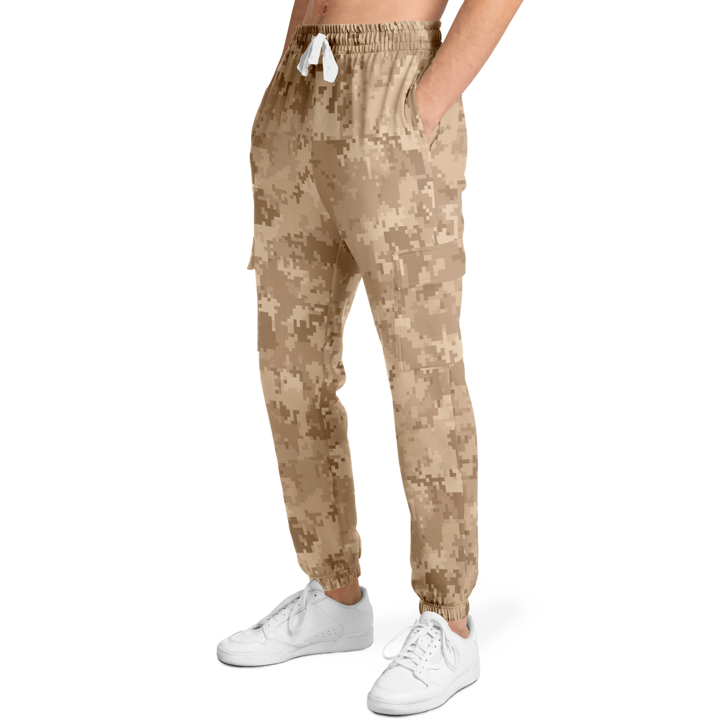 Brown Camo Cargo Pants | Pixel Camouflage | Unisex