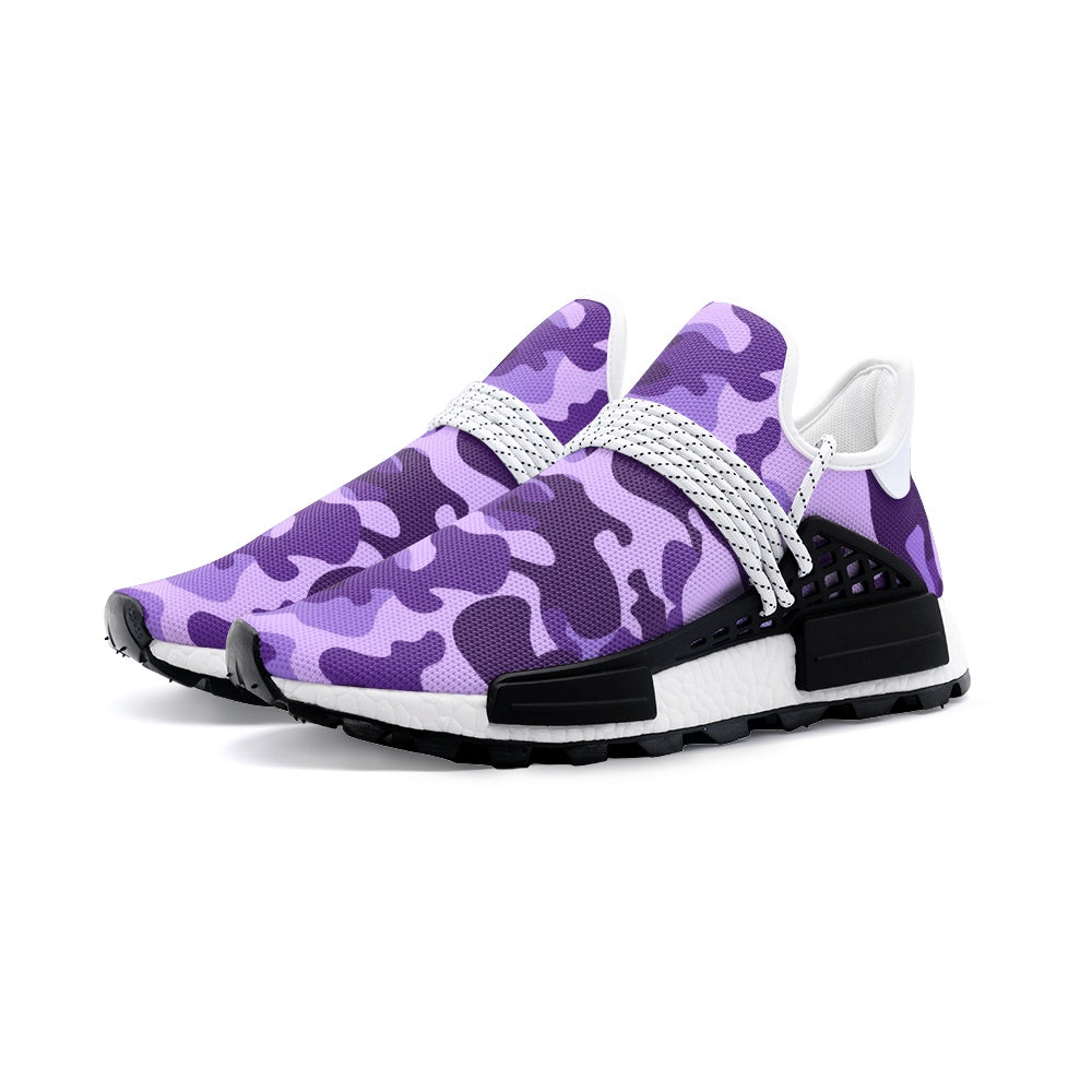 Lightweight Camo Sneakers | Purple, Blue, and Mauve