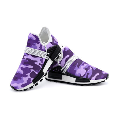 Lightweight Camo Sneakers | Purple, Blue, and Mauve