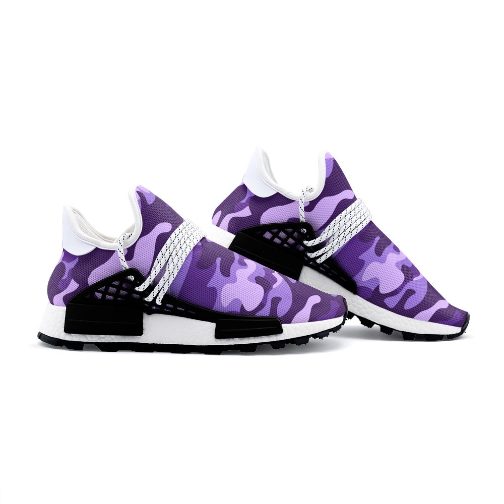 Lightweight Camo Sneakers | Purple, Blue, and Mauve