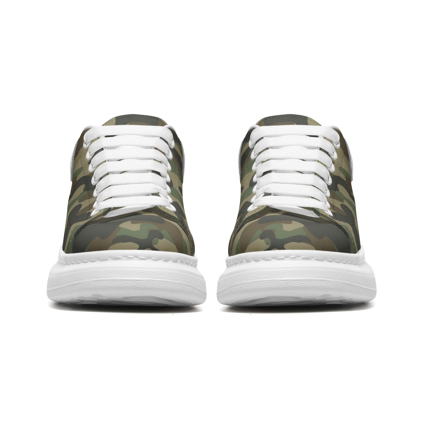 Oversized McQueen Sneakers | Military Brown Camouflage