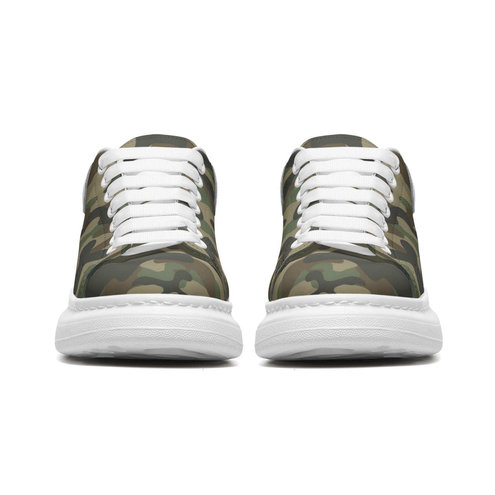 Oversized McQueen Sneakers | Military Brown Camouflage