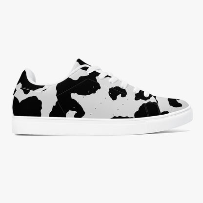 Camo Sneakers | Classic Low-Top Leather | Black & White