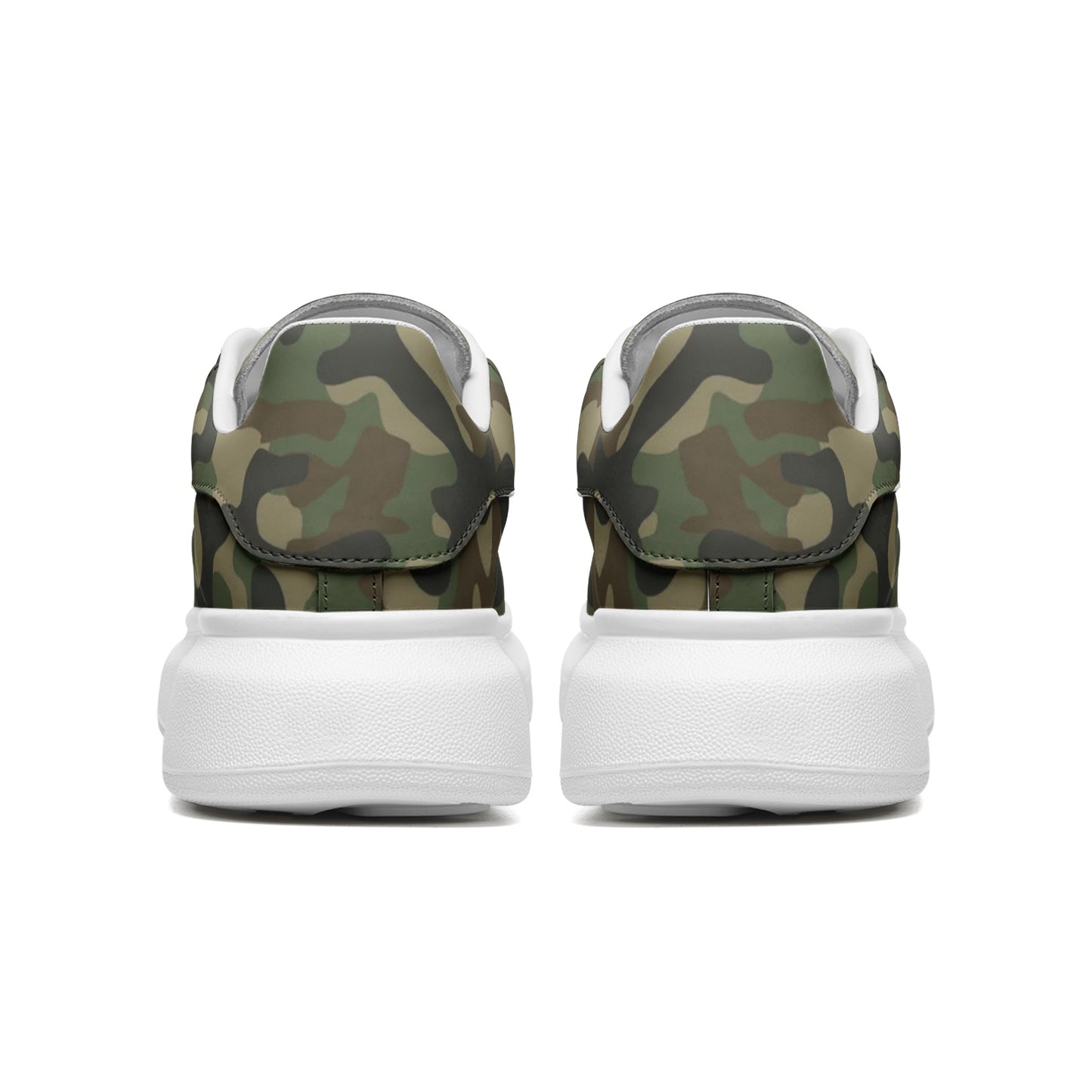 Oversized McQueen Sneakers | Military Brown Camouflage