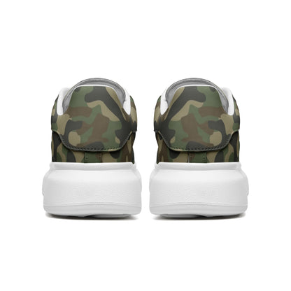 Oversized McQueen Sneakers | Military Brown Camouflage