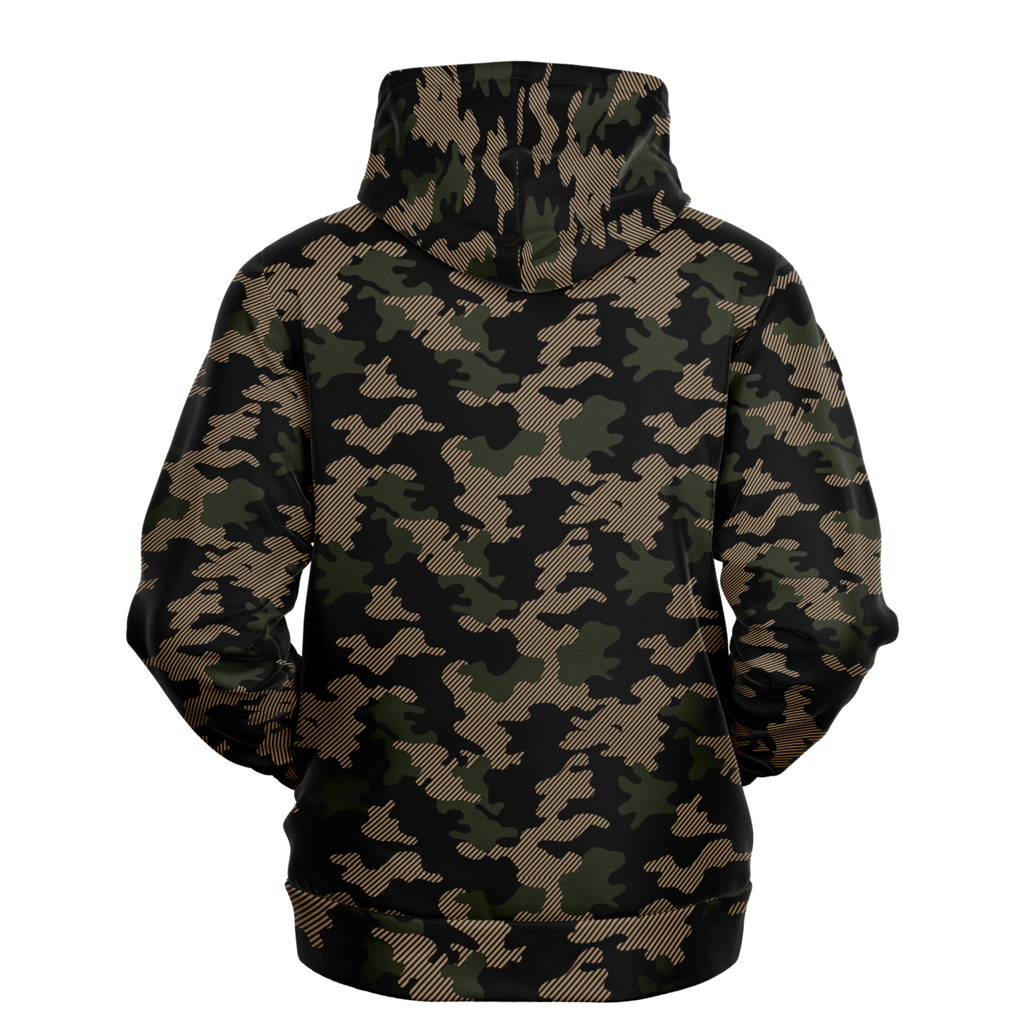 Military Green Camouflage Hoodie | Dark Jungle & Black