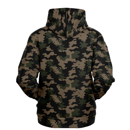 Military Green Camouflage Hoodie | Dark Jungle & Black