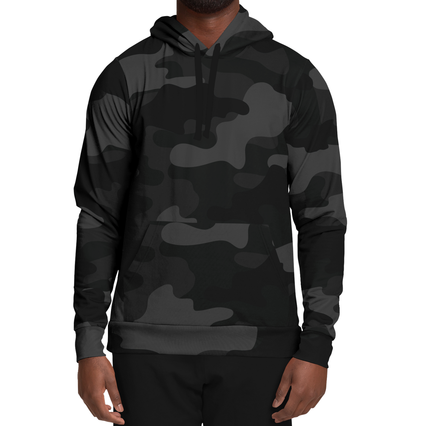 Camo Hoodie | Black Camouflage Pullover