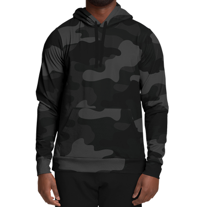 Camo Hoodie | Black Camouflage Pullover