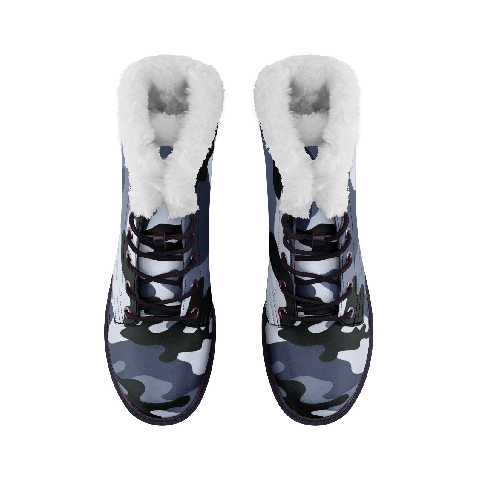 Snow Camo Boots | Light Blue Camouflage