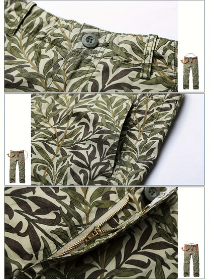 Men's Camo Cargo Pants | Grass Print