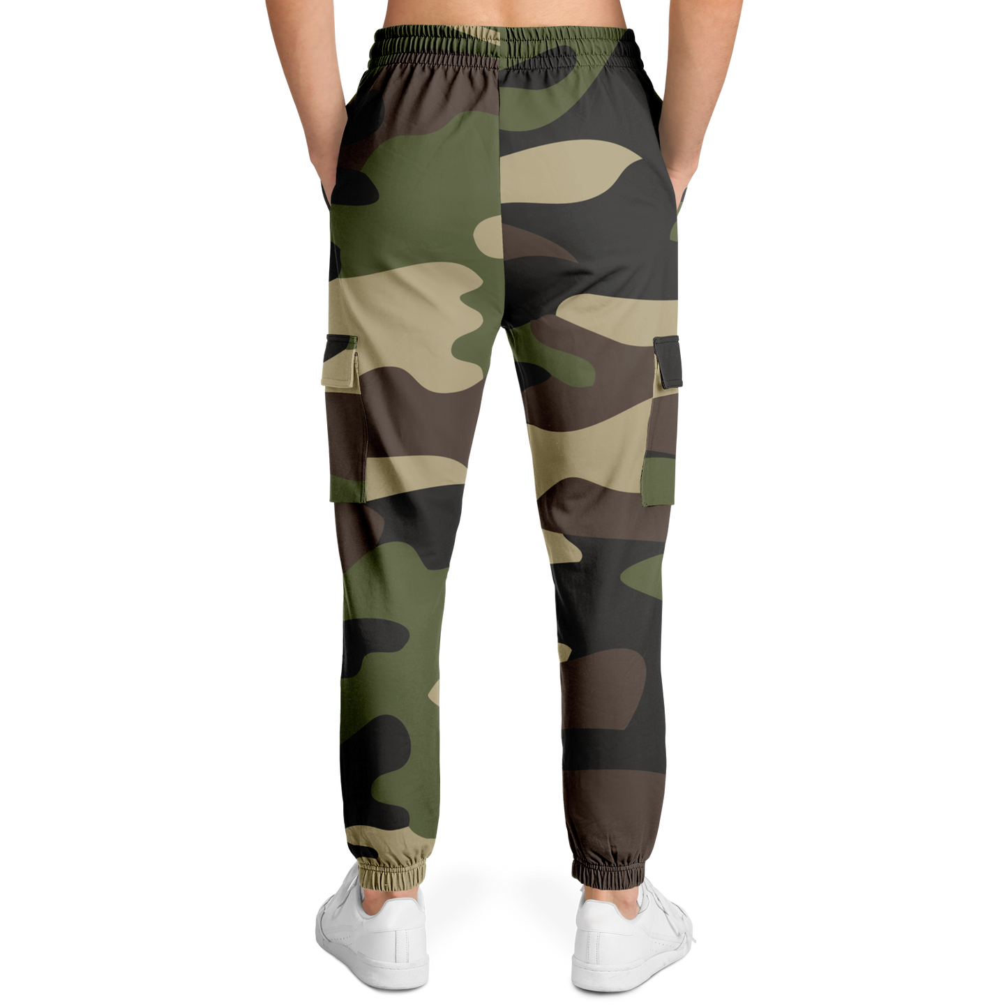 Camo Cargo Pants | Unisex | Classic Green Camouflage