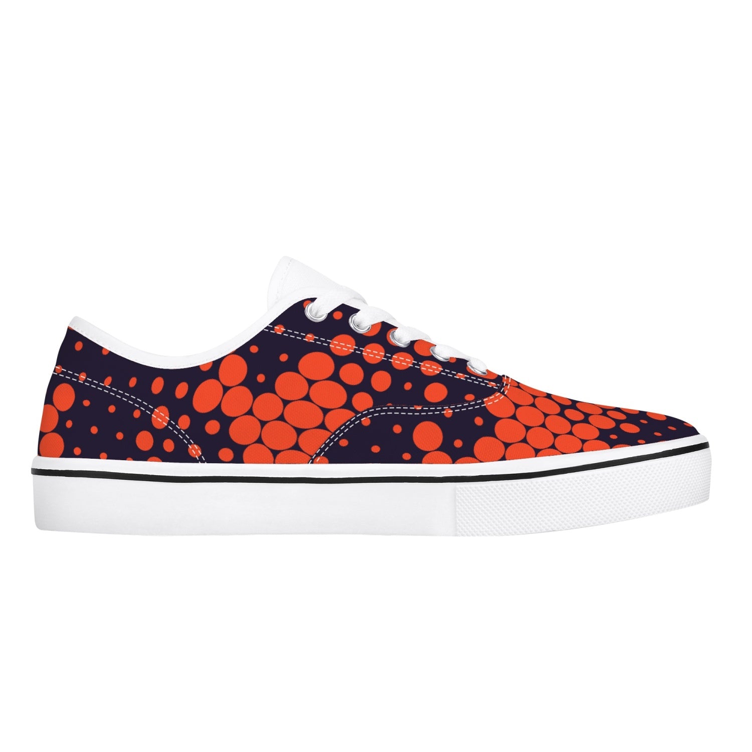 Camo Skate Shoes | Orange & Blue Digital Camouflage