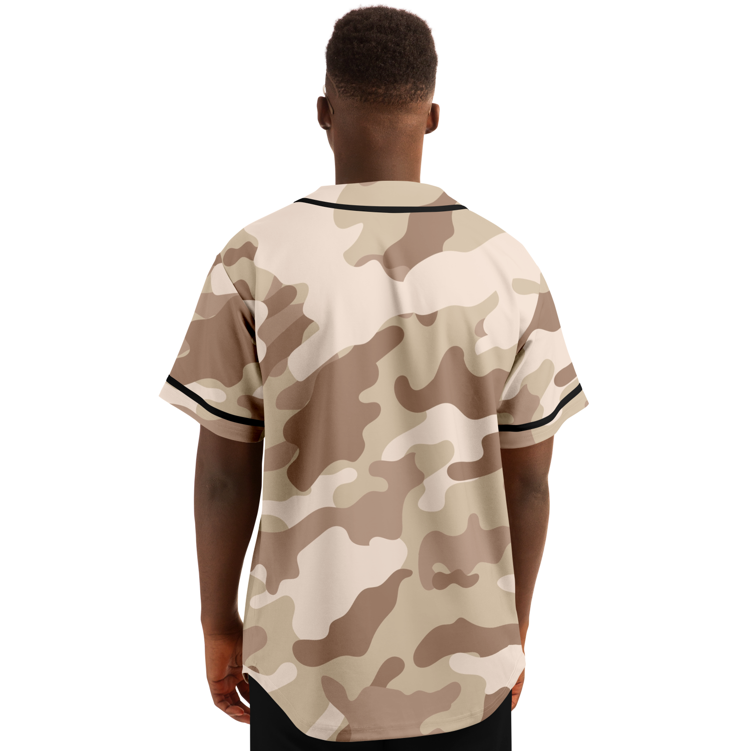 Camo Baseball Jersey | Brown Desert Camouflage