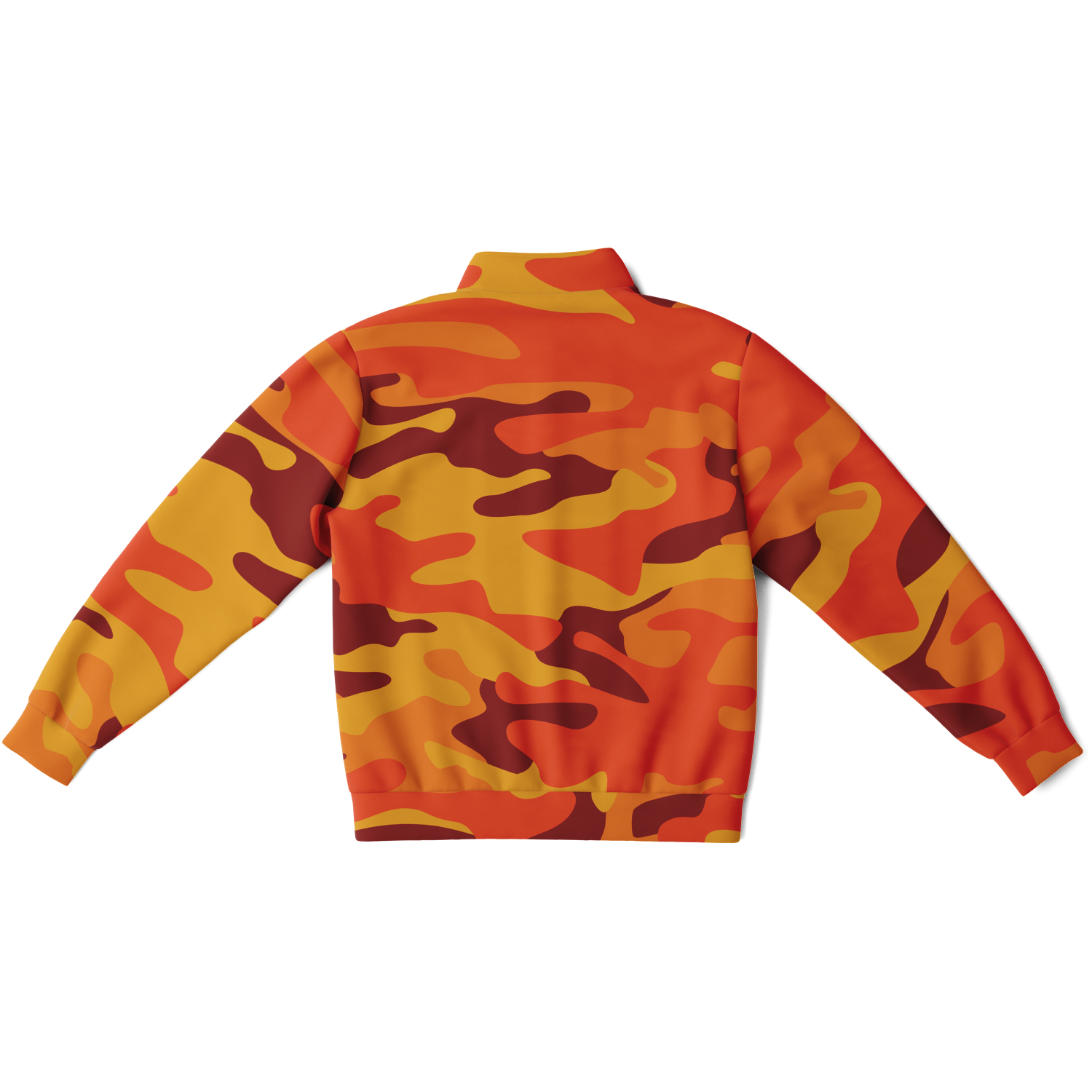 Camo Track Jacket | Orange & Red Camouflage