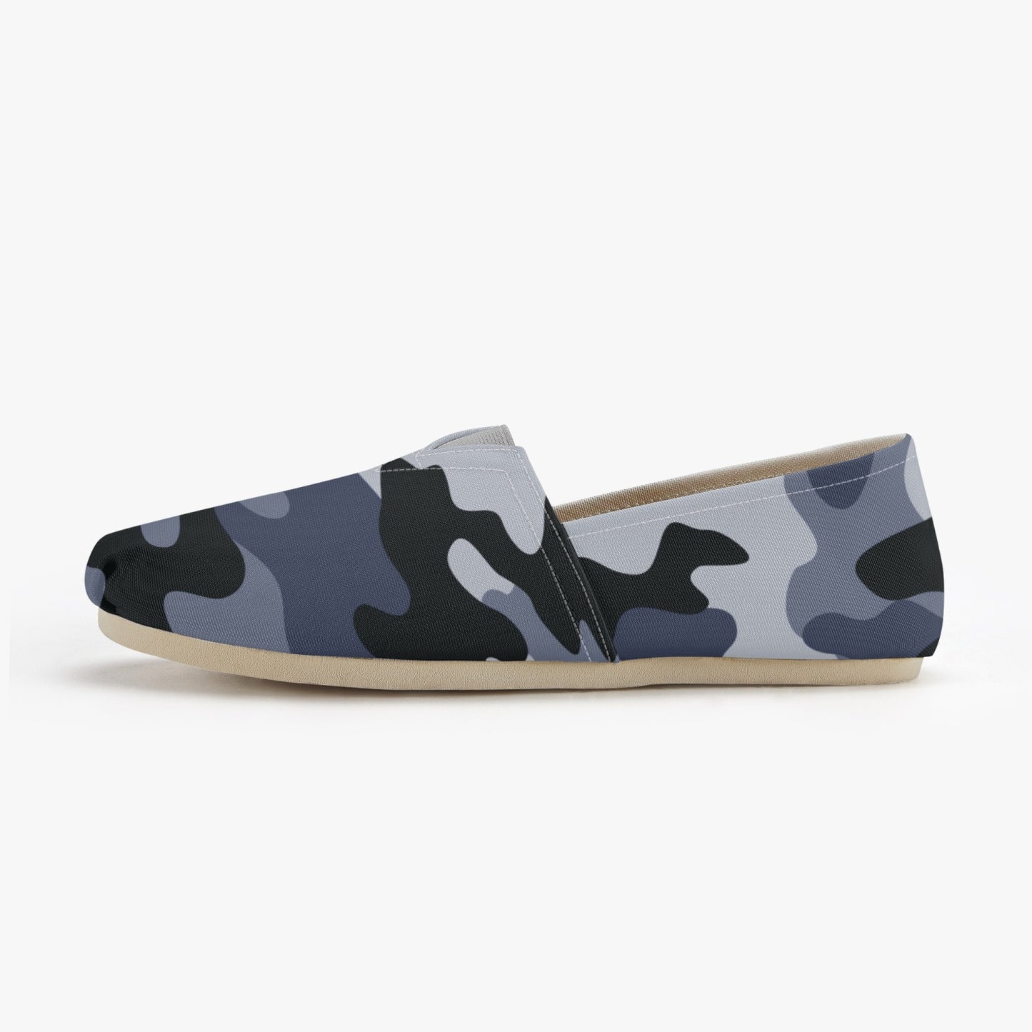 Camo Toms | Light Blue Camouflage Canvas Shoes