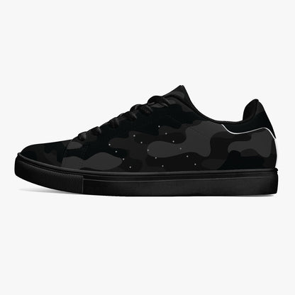 Camo Sneakers | Classic Low-Top Leather | Black