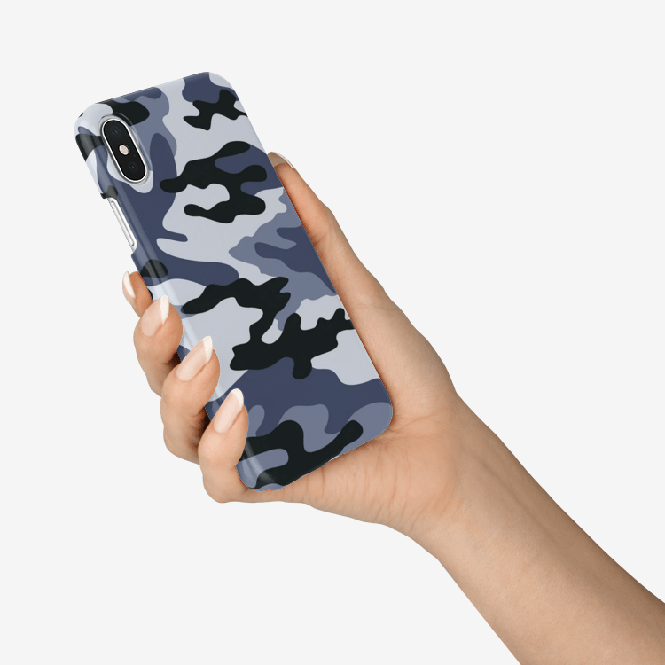 Camo Phone Case | iPhone | Light Blue Camouflage