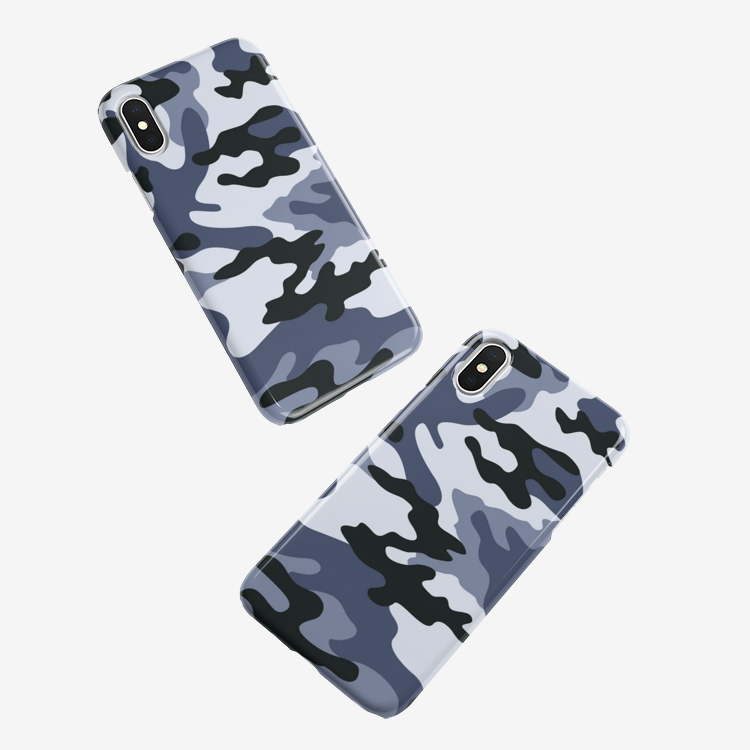 Camo Phone Case | iPhone | Light Blue Camouflage