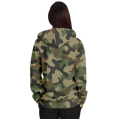 Zip-Up Hoodie | Military Brown Camouflage